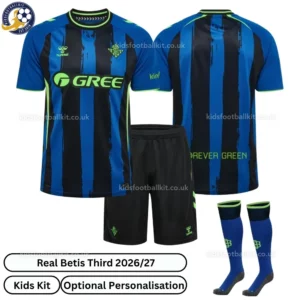 Real Betis Third kids kit 26_27-over view-with socks