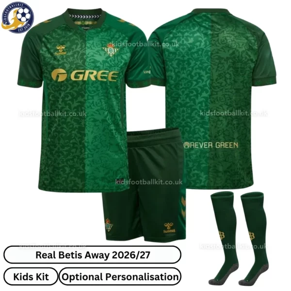 Real Betis away kids kit 26_27-over view-with socks