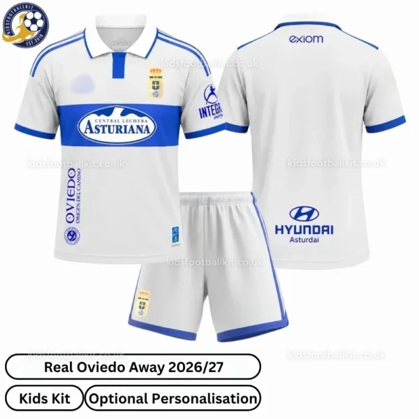 Real Oviedo away kids kit 26_27-over view