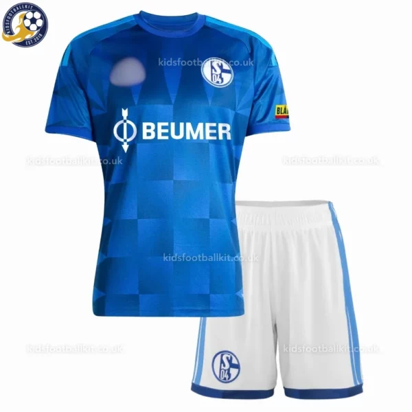 Schalke 04 home kids kit 26_27-front view