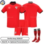 Sevilla Away kids kit 26_27-over view-with socks