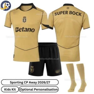 Sporting CP Away Kids Kit 26_27-over view