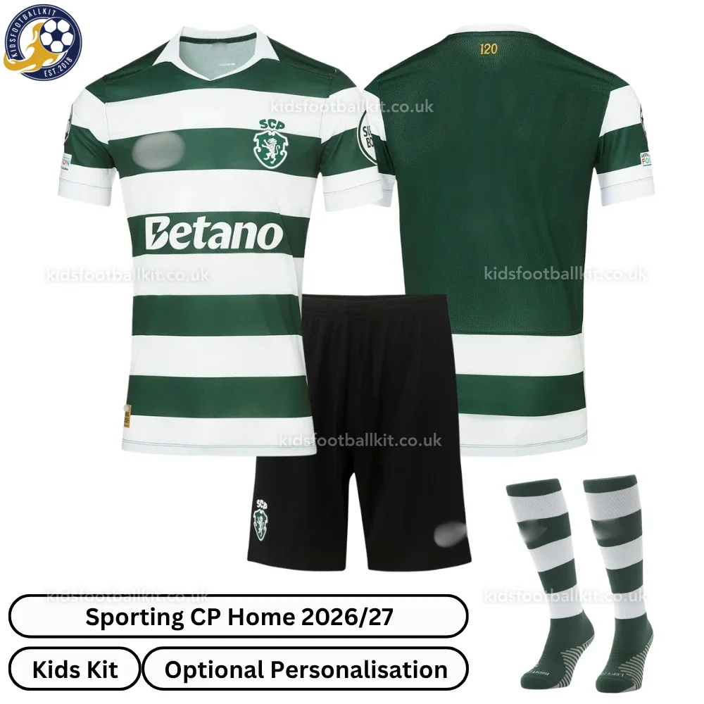 Sporting CP Home Kids Football Kit 2026/27 (With socks)