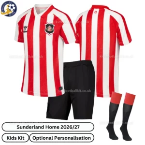 Sunderland Home kids kit 26_27-over view-with socks