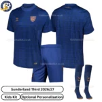 Sunderland Third Kids Kit 26_27-over view-with socks