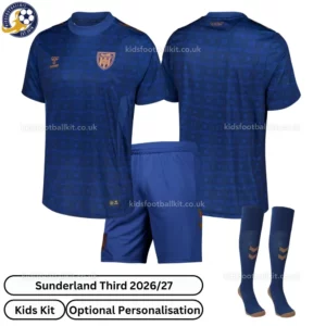 Sunderland Third Kids Kit 26_27-over view-with socks