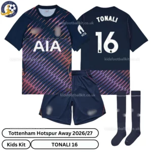 Tottenham Away Kids Kit 26_27-over view-TONALI 16-with socks