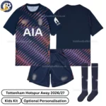 Tottenham Away Kids Kit 26_27-over view-with socks