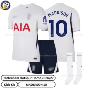 Tottenham Home Kids Kit 26_27-over view-MADDISON 10-with socks