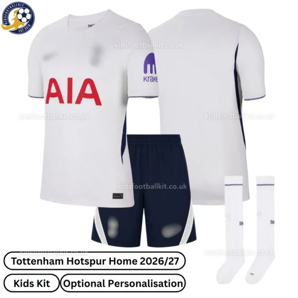 Tottenham Home Kids Kit 26_27-over view-with socks