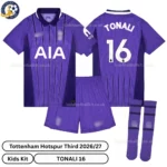 Tottenham third kids kit 26_27-over view-TONALI 16-with socks