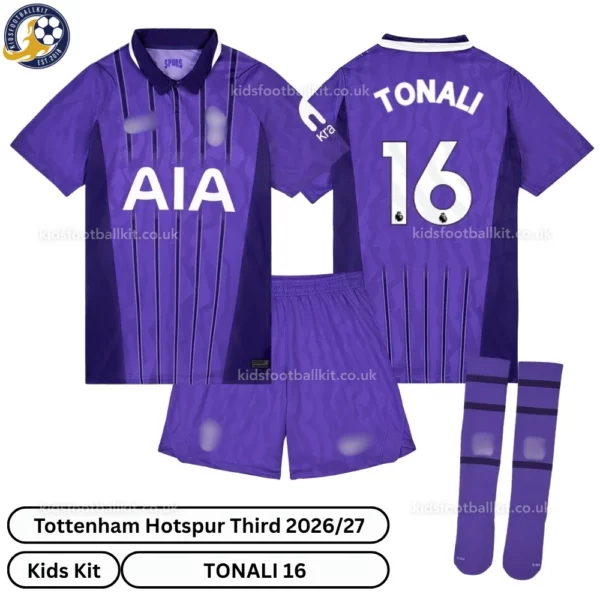 Tottenham third kids kit 26_27-over view-TONALI 16-with socks