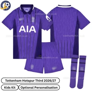 Tottenham third kids kit 26_27-over view-with socks