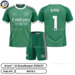 ar snl goalkeeper kids kit 26_27-over view-green-RAYA 1