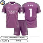 ar snl goalkeeper kids kit 26_27-over view-purple-RAYA 1