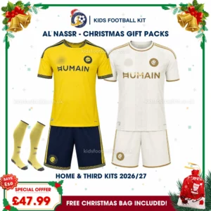 Al Nassr FC Gift Pack – Home and Third Kids Football Kit 2026/27