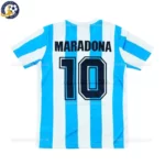 Argentina Home kids kit 1986-back view-MARADONA 10-no sock
