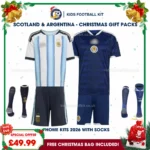 Argentina and Scotland World Cup 2026 Gift Pack – Home Kids Football Kit