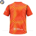Barcelona Orange Goalkeeper Kids Kit 26_27 No socks - Back View
