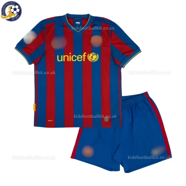 Barcelona home kids kit 2009_10-front view-MESSI 10-no sock