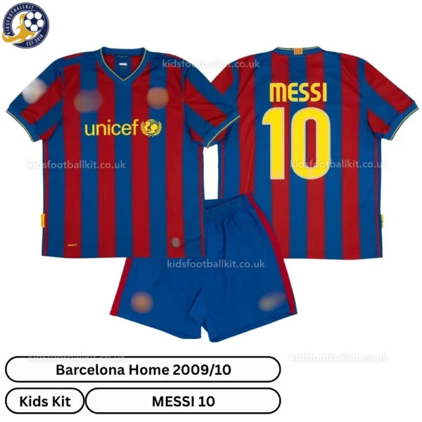 Barcelona home kids kit 2009_10-over view-MESSI 10-no sock