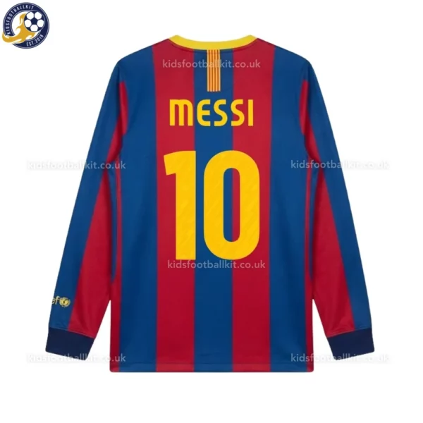 Barcelona home kids kit 2010_11-back view-long sleeve-MESSI 10-no sock
