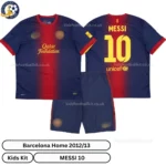 Barcelona home kids kit 2012_13-over view-MESSI 10-no sock