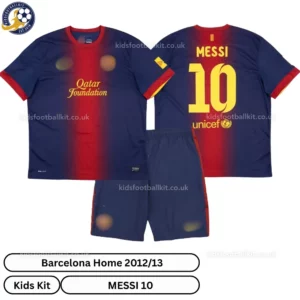 Barcelona home kids kit 2012_13-over view-MESSI 10-no sock