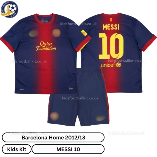 Barcelona home kids kit 2012_13-over view-MESSI 10-no sock