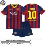 Barcelona home kids kit 2013_14-over view-MESSI 10-no sock