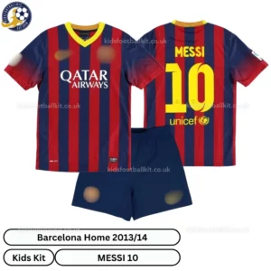 Barcelona home kids kit 2013_14-over view-MESSI 10-no sock