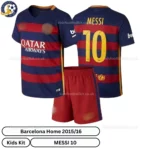 Barcelona home kids kit 2015_16-over view-MESSI 10-no sock