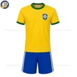 Brazil Home kids kit 1970-front view-PELÉ 10-no sock