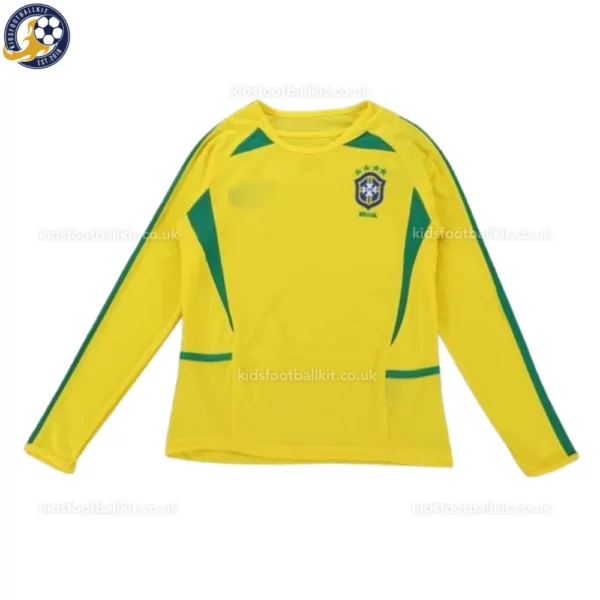 Brazil home kids kit 2002-front view-long sleeve