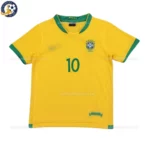 Brazil home kids kit 2006-front view-RONALDINHO 10-no sock