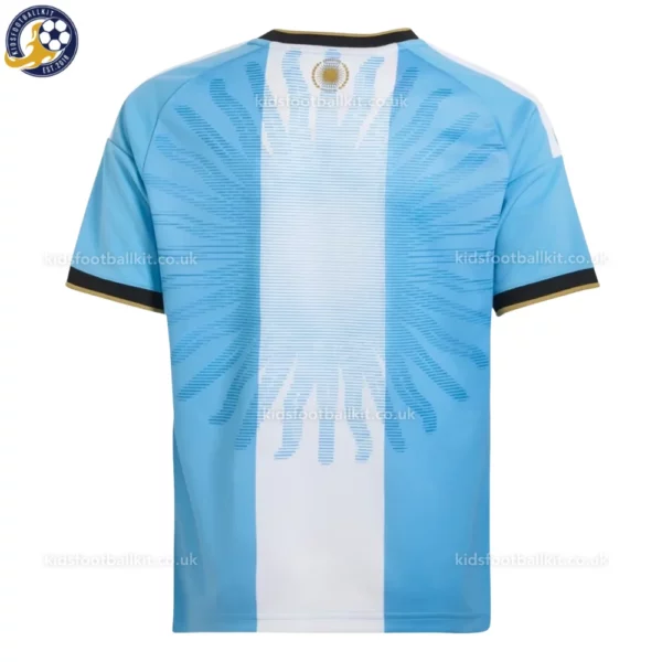 Argentina Commemorative Special Edition Kids Football Kit 2026 (No Socks)- Back View