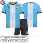Argentina Commemorative Special Edition Kids Football Kit 2026 (No Socks) - Overview