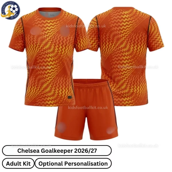 Chelsea Goalkeeper Adult Kit 26_27 -Over view-no socks-orange
