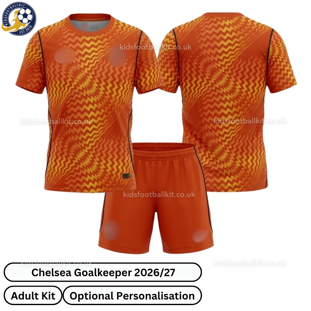 Chelsea Goalkeeper Adult Football Kit 2026/27 (No Socks) – Orange