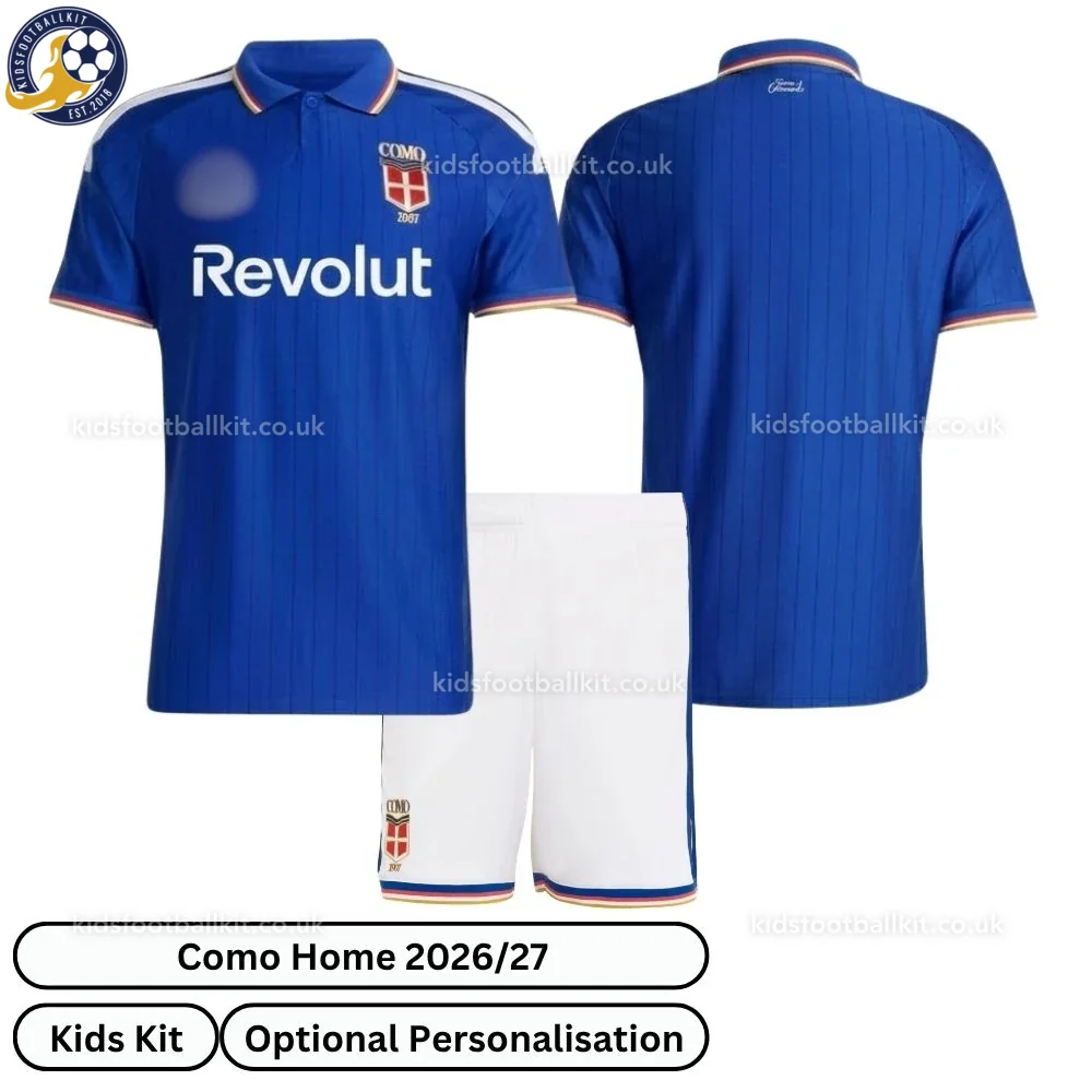Como 1907 Home Kids Football Kit 2026/27 (No Socks)
