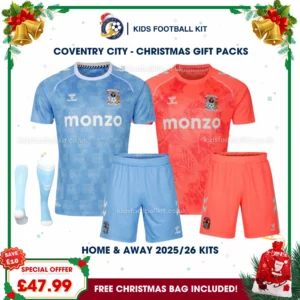 Coventry City Gift Pack – Home and Away Kids Football Kit 2025/26