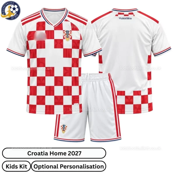Croatia Home Kids Kit 2027 No Socks - Overview