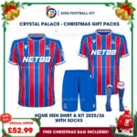 Crystal Palace FC Gift Pack – Home Dad Shirt and Son Kids Football Kit 2025/26