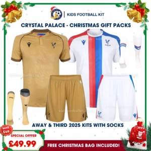 Crystal Palace Gift Pack – Away and Third Kids Football Kit 2025/26 (With socks)