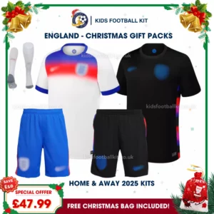 England Lionesses Gift Pack – Home and Away Kids Football Kit 2025