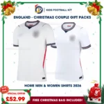 England World Cup 2026 Couple Gift Pack – Home Men and Women Football Shirts