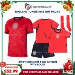 England World Cup 2026 Gift Pack – Away Dad Shirt and Son Kids Football Kit