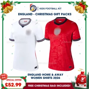 England World Cup 2026 Gift Pack – Home and Away Women Football Shirt 2026