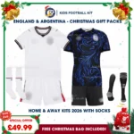 England and Argentina World Cup 2026 Gift Pack – Home and Away Kids Football Kit