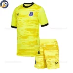 Everton Yellow Goalkeeper Kids Kit 26_27 No Socks - Front View
